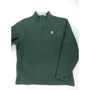 Polo Jeans Ralph Lauren USA Flag 1/4 Zip Fleece Pullover (Men's XL) Green‎